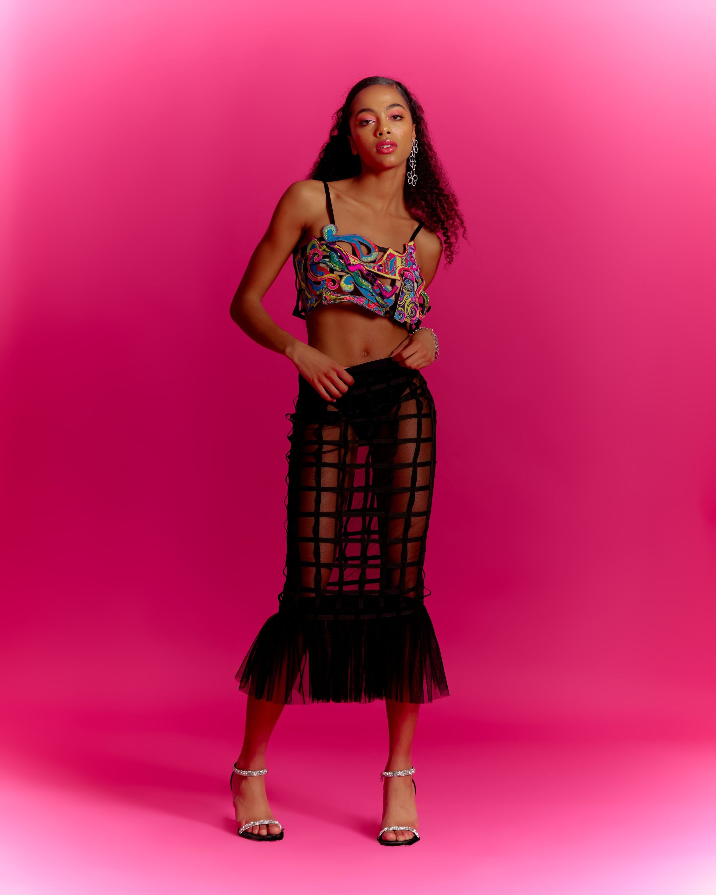 Blurry Eyes Trippy Vibes Co-ord