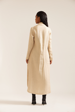 Load image into Gallery viewer, Beige Linen Maxi Dress

