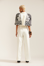 Load image into Gallery viewer, Cream 2 Face 3D Jacket Co-ord
