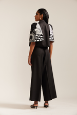 Load image into Gallery viewer, 2 Face Black &amp; Cream Jacket Co-ord
