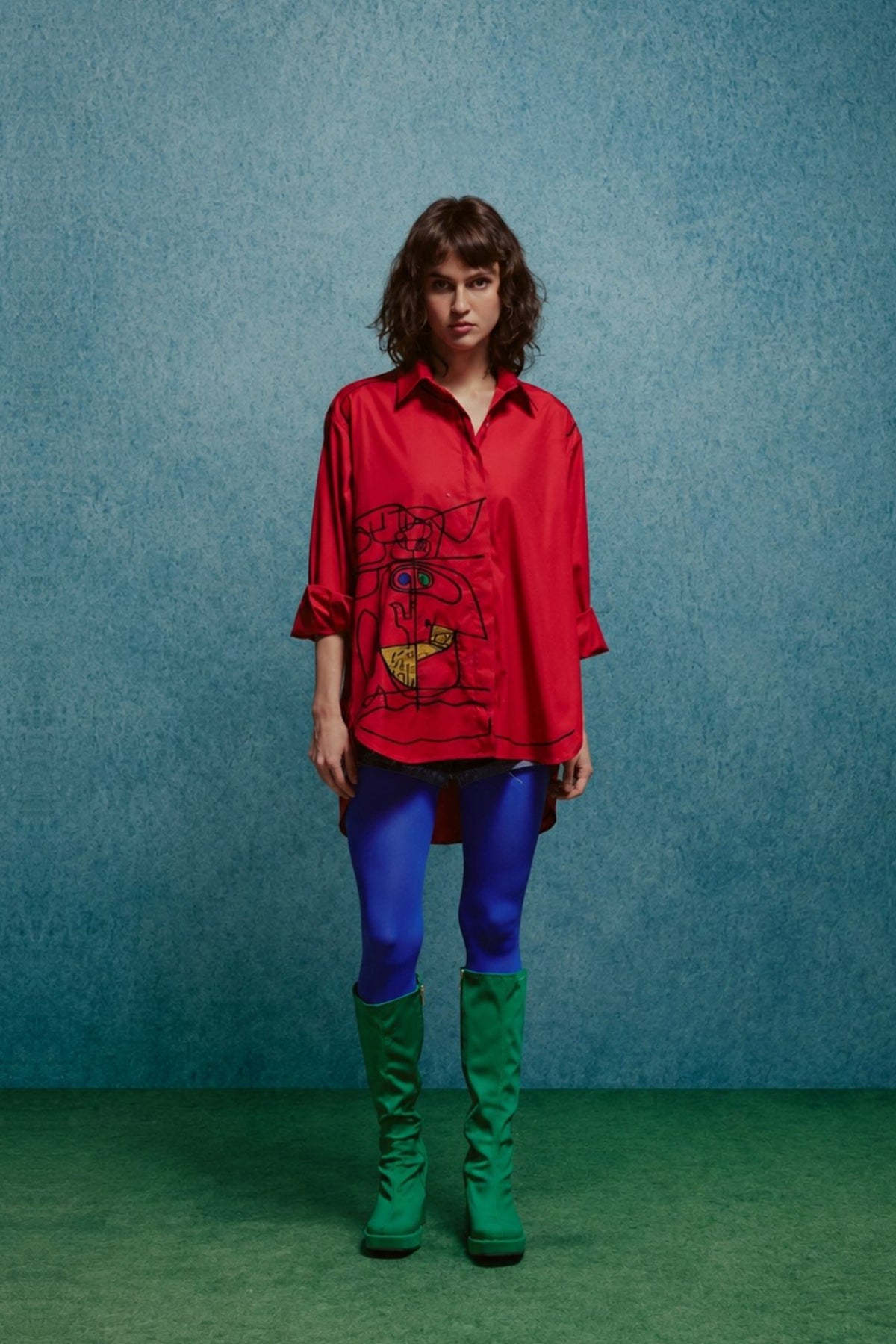 Picasso Face Line Shirt