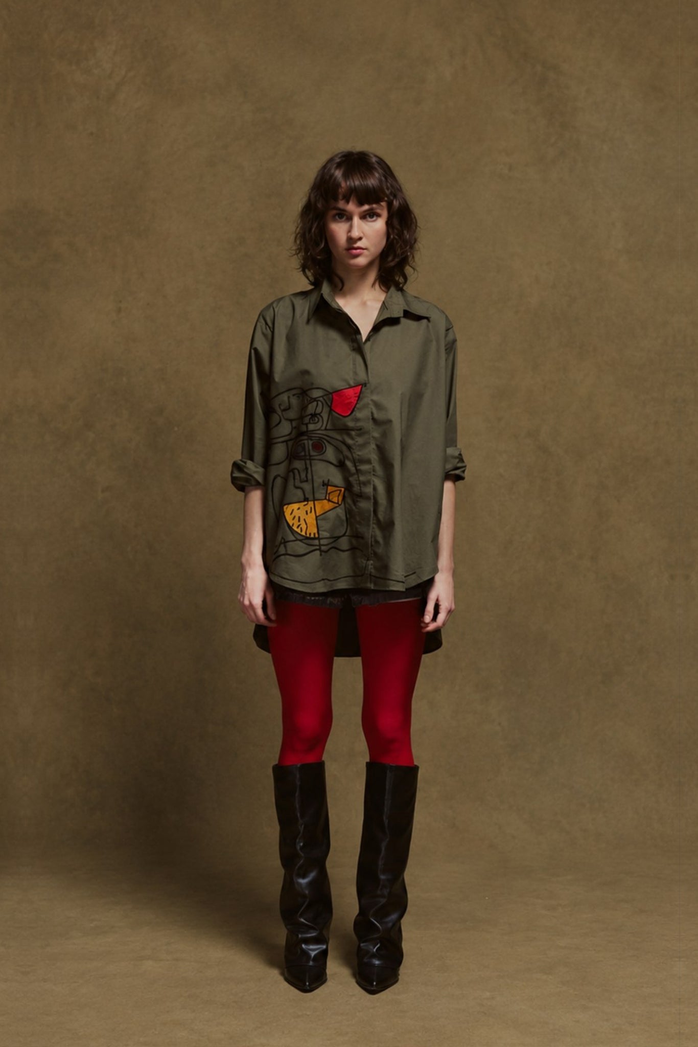 Picasso Face Line Shirt