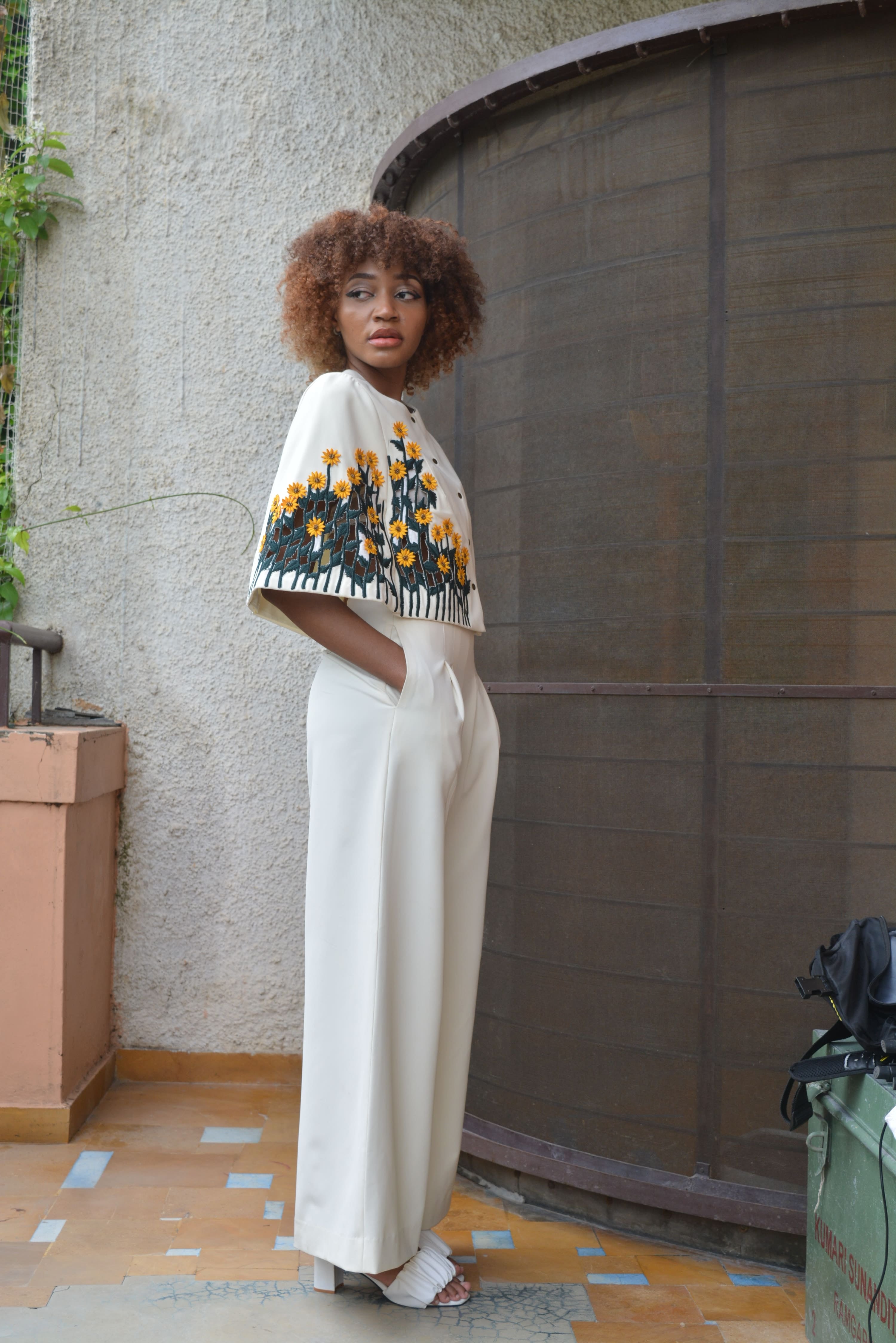 SUNFLOWER CAPE JACKET CO-ORD