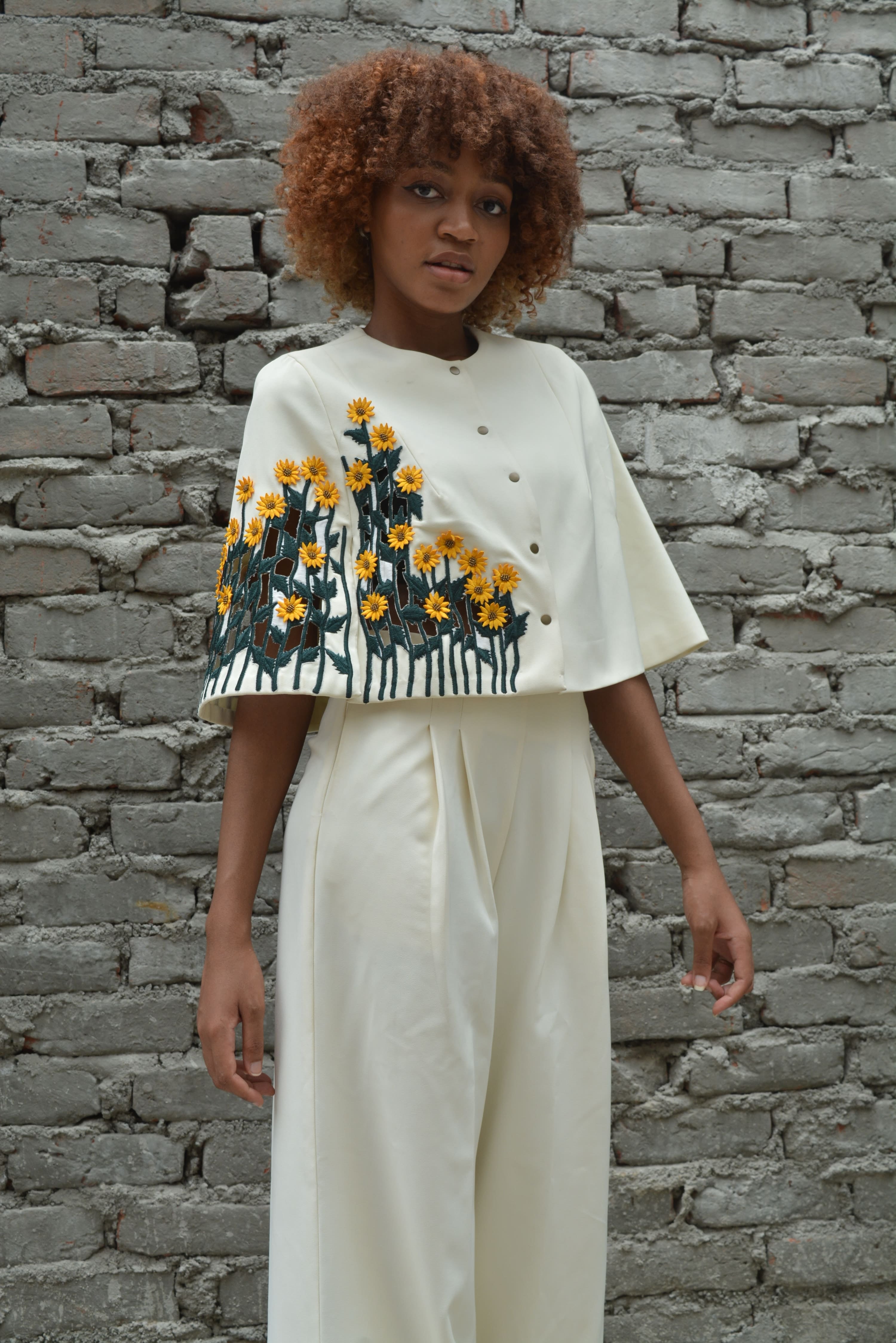 SUNFLOWER CAPE JACKET CO-ORD