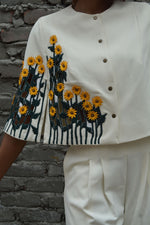 Load image into Gallery viewer, SUNFLOWER CAPE JACKET CO-ORD
