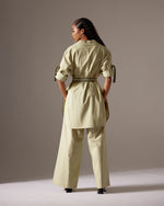 Load image into Gallery viewer, OPEN HAND LINEN OVERSIZED JACKET CO-ORD
