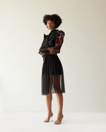 Load image into Gallery viewer, PICASSO CUBE FACE CROPPED JACKET WITH SKIRT CO-ORD SET
