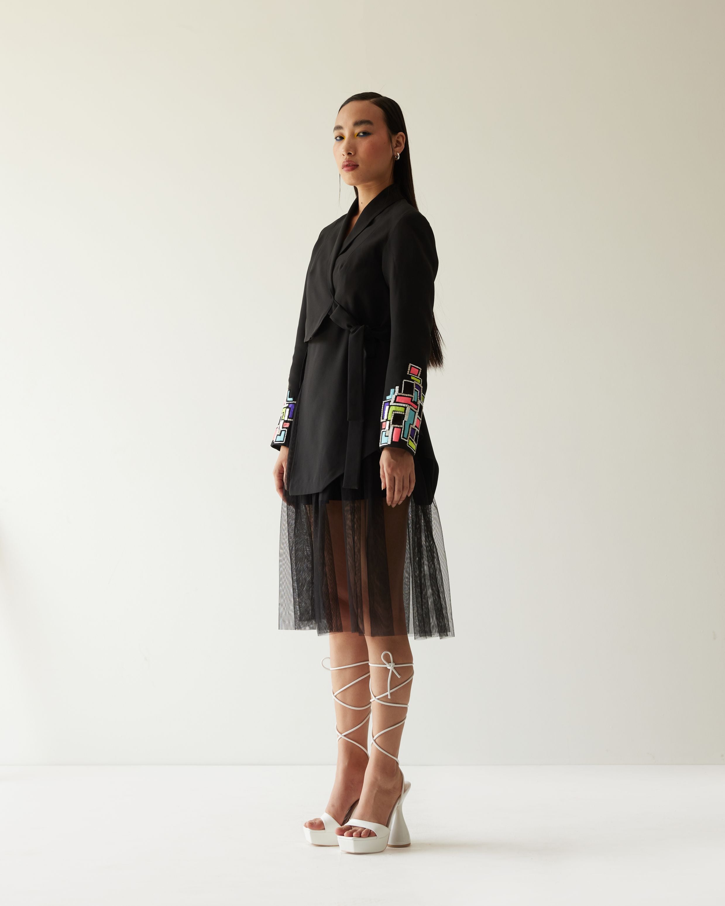 BULDING DRAPE JACKET CO-ORD  SET