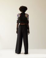 Load image into Gallery viewer, BUILDING RAISED SHOULDER CROPPED JACKET WITH TROUSER CO-ORD SET
