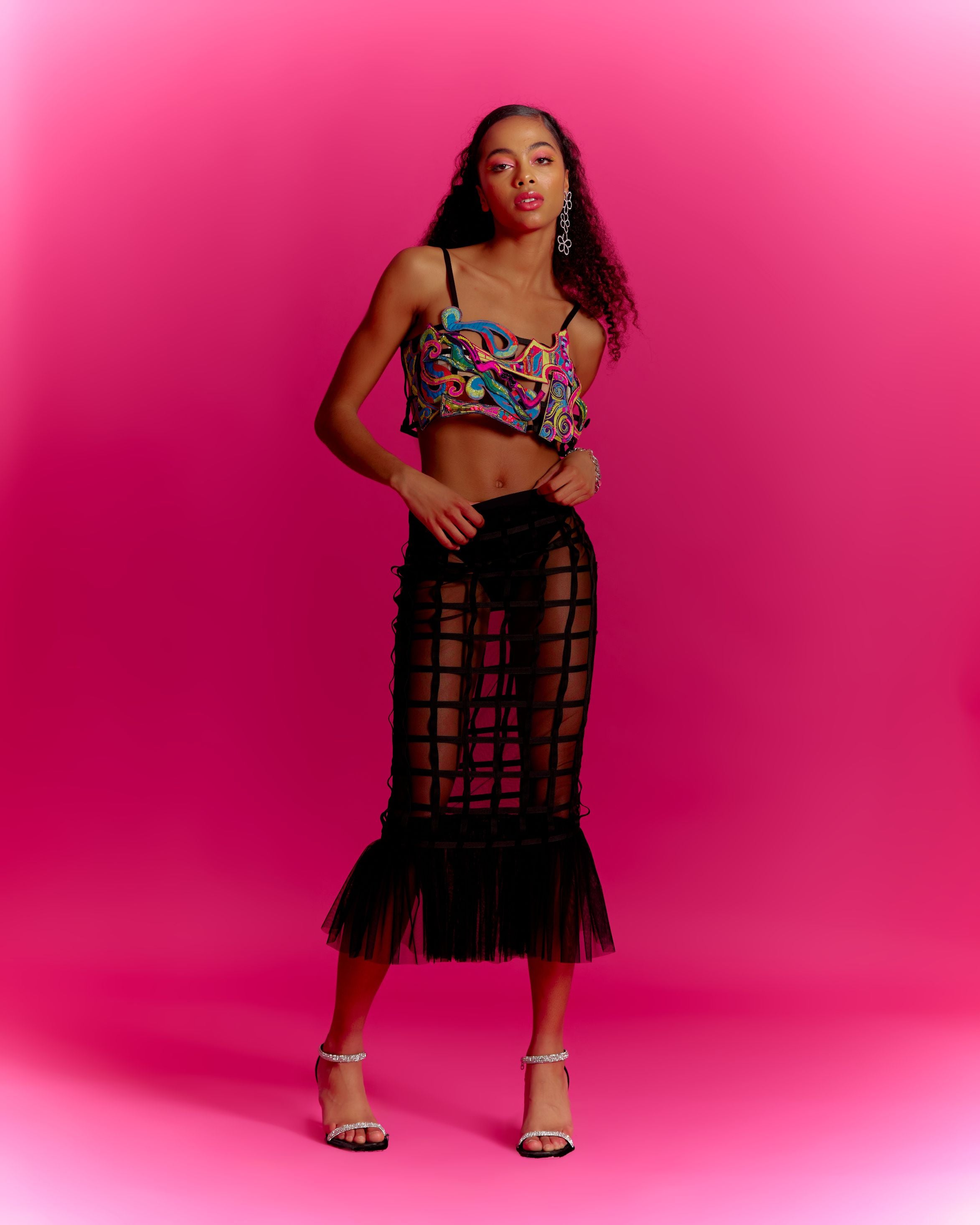 Blurry Eyes Trippy Vibes Co-ord