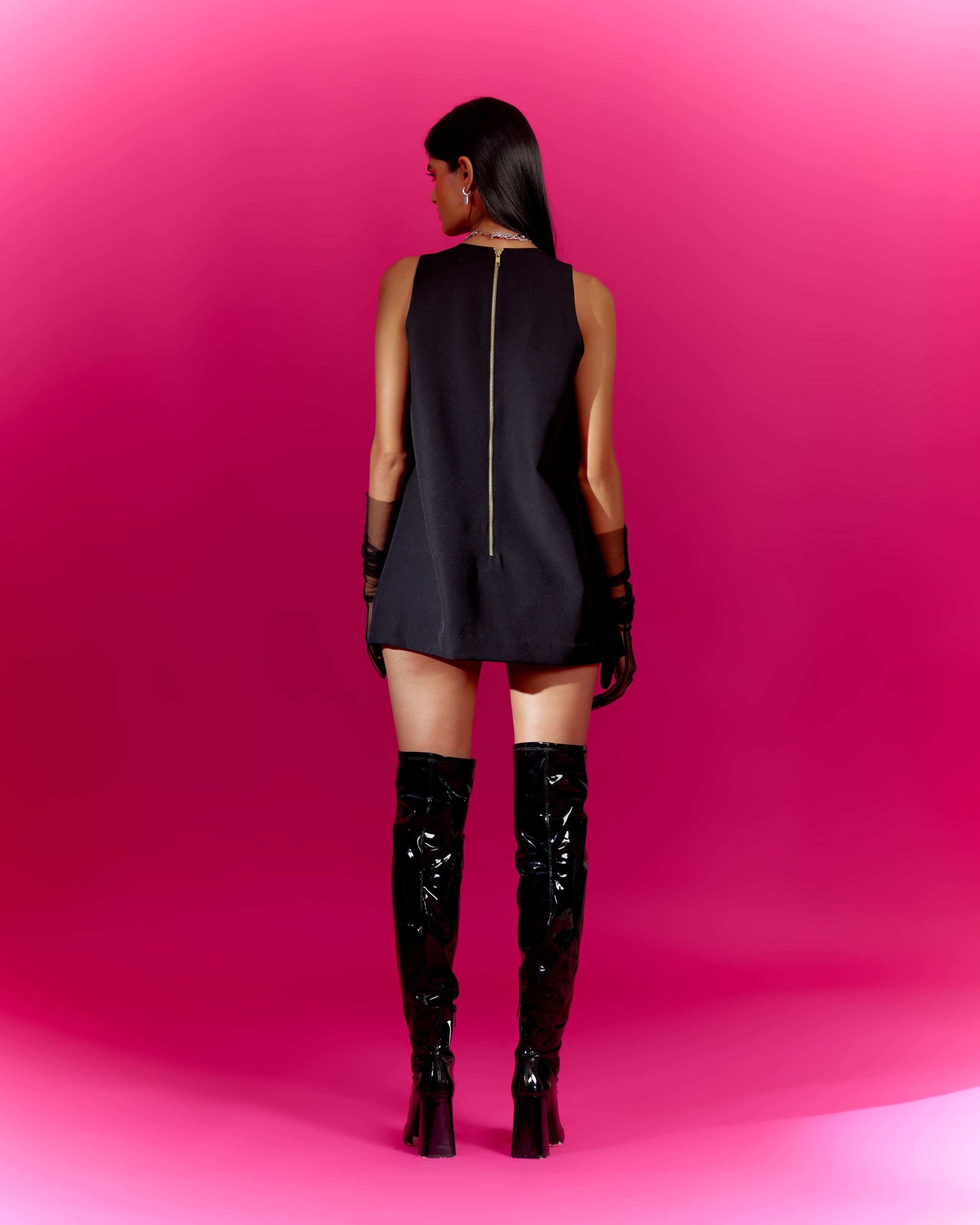 Bricks Cut-out Dress