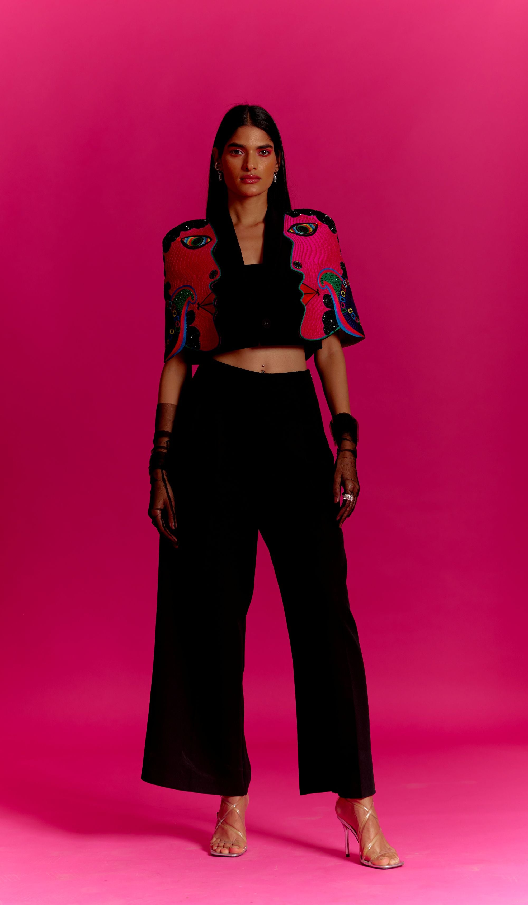 2 Face Fuchsia Jacket Co-ord