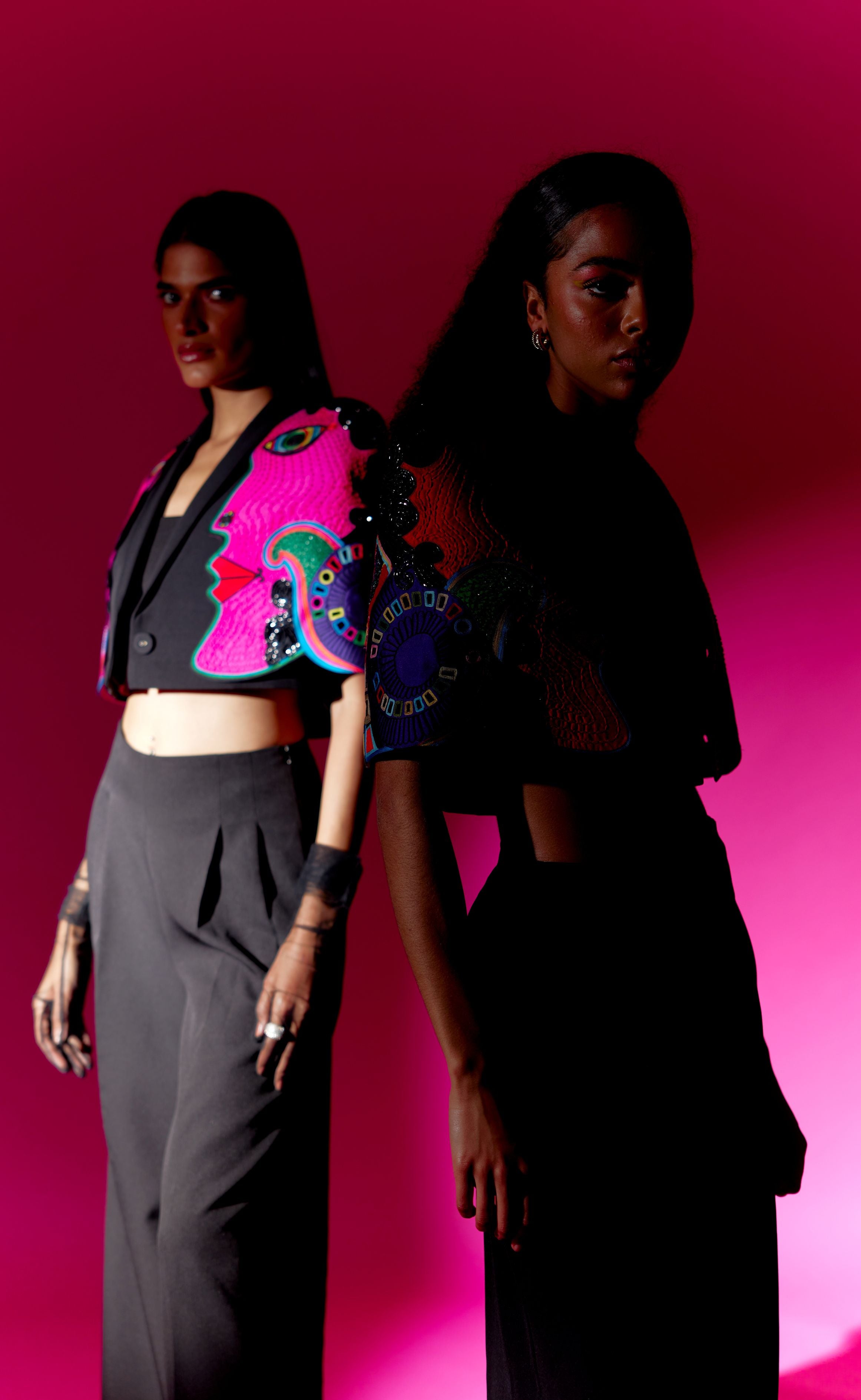 2 Face Fuchsia Jacket Co-ord