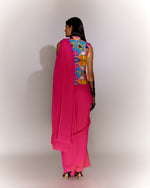 Load image into Gallery viewer, Fringe Jacket Printed with Saree Drape
