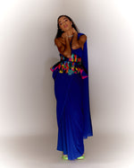 Load image into Gallery viewer, Paint Stain Saree Drape Co-ord
