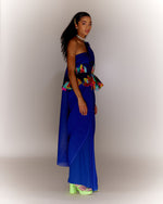 Load image into Gallery viewer, Paint Stain Saree Drape Co-ord
