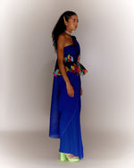 Load image into Gallery viewer, Paint Stain Saree Drape Co-ord
