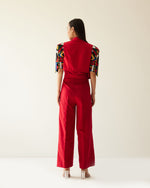Load image into Gallery viewer, S.H. RAZA EMBROIDERED BOX SLEEVES BLAZER WITH TROUSER
