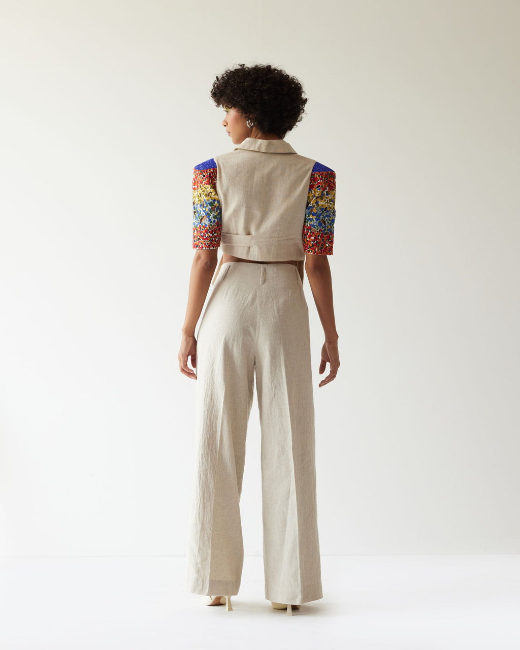 FLOWER VALLEY OVERLAP JACKET CO-ORD SET