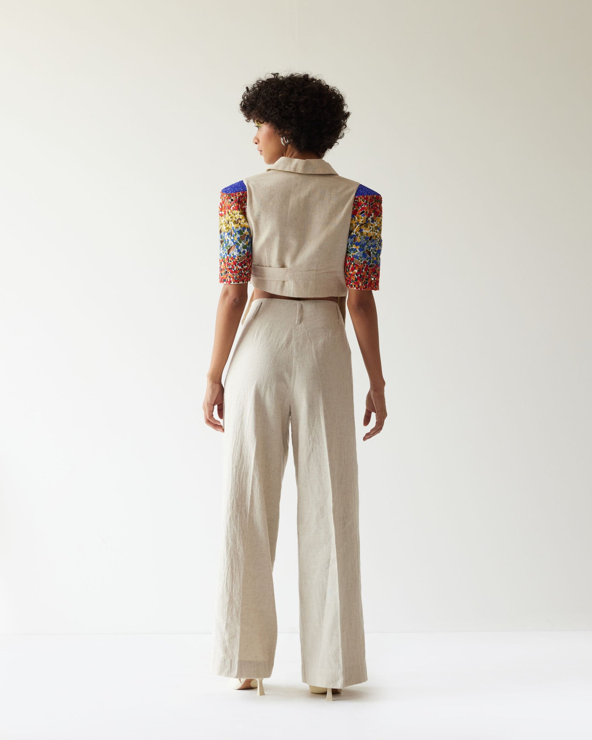 FLOWER VALLEY OVERLAP JACKET CO-ORD SET