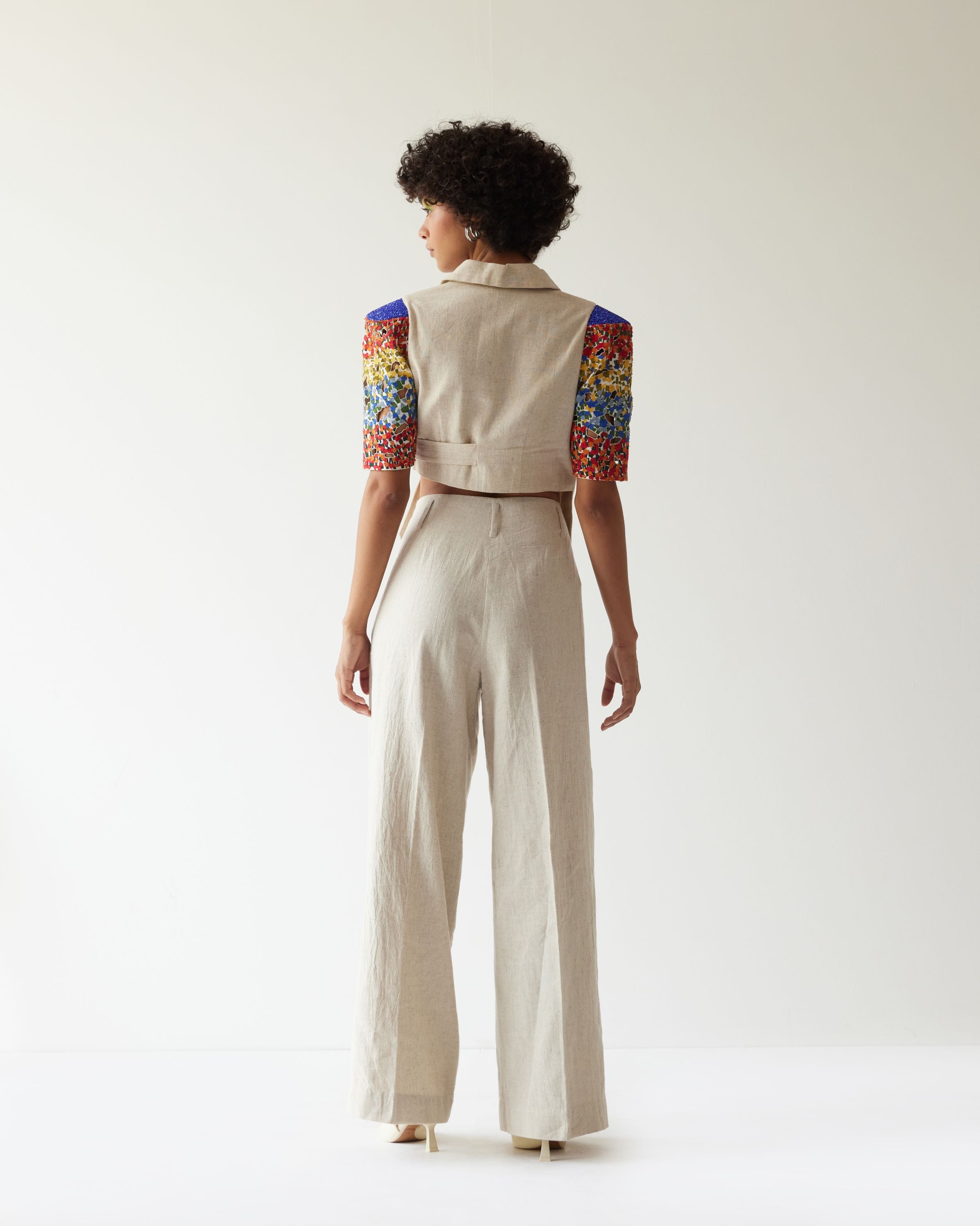 FLOWER VALLEY OVERLAP JACKET CO-ORD SET