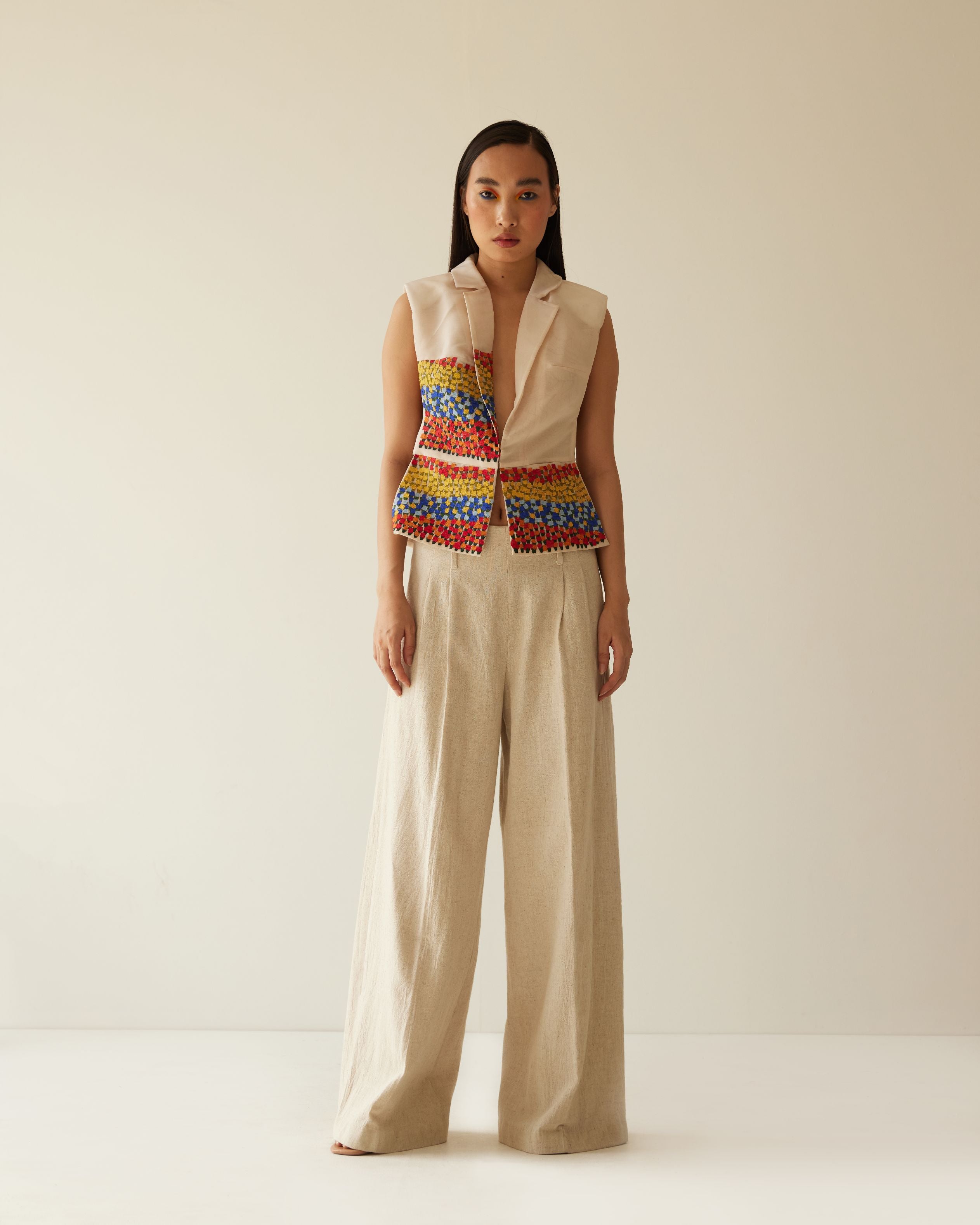 FLOWER VALLEY ORGANZA JACKET CO-ORD SET