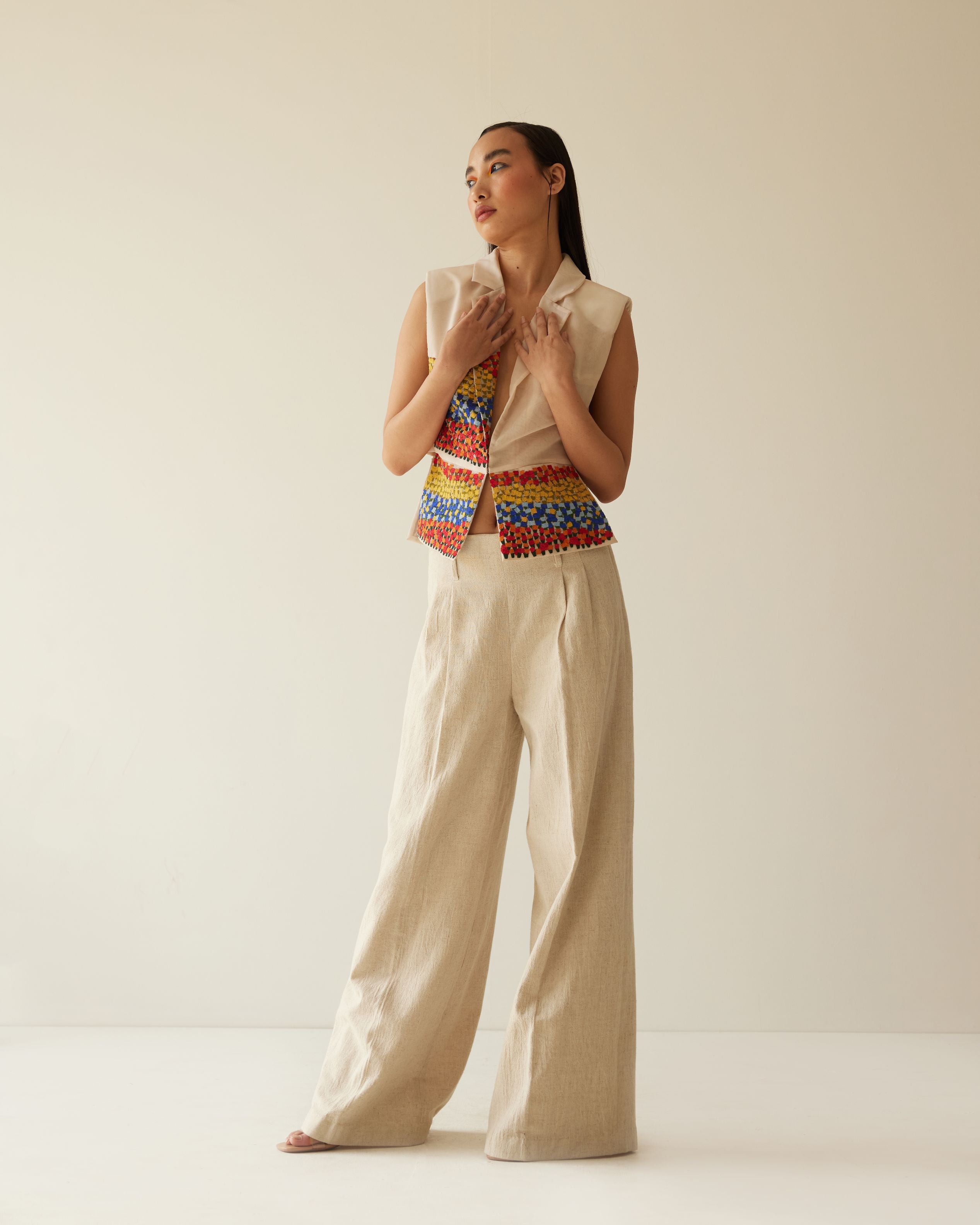 FLOWER VALLEY ORGANZA JACKET CO-ORD SET