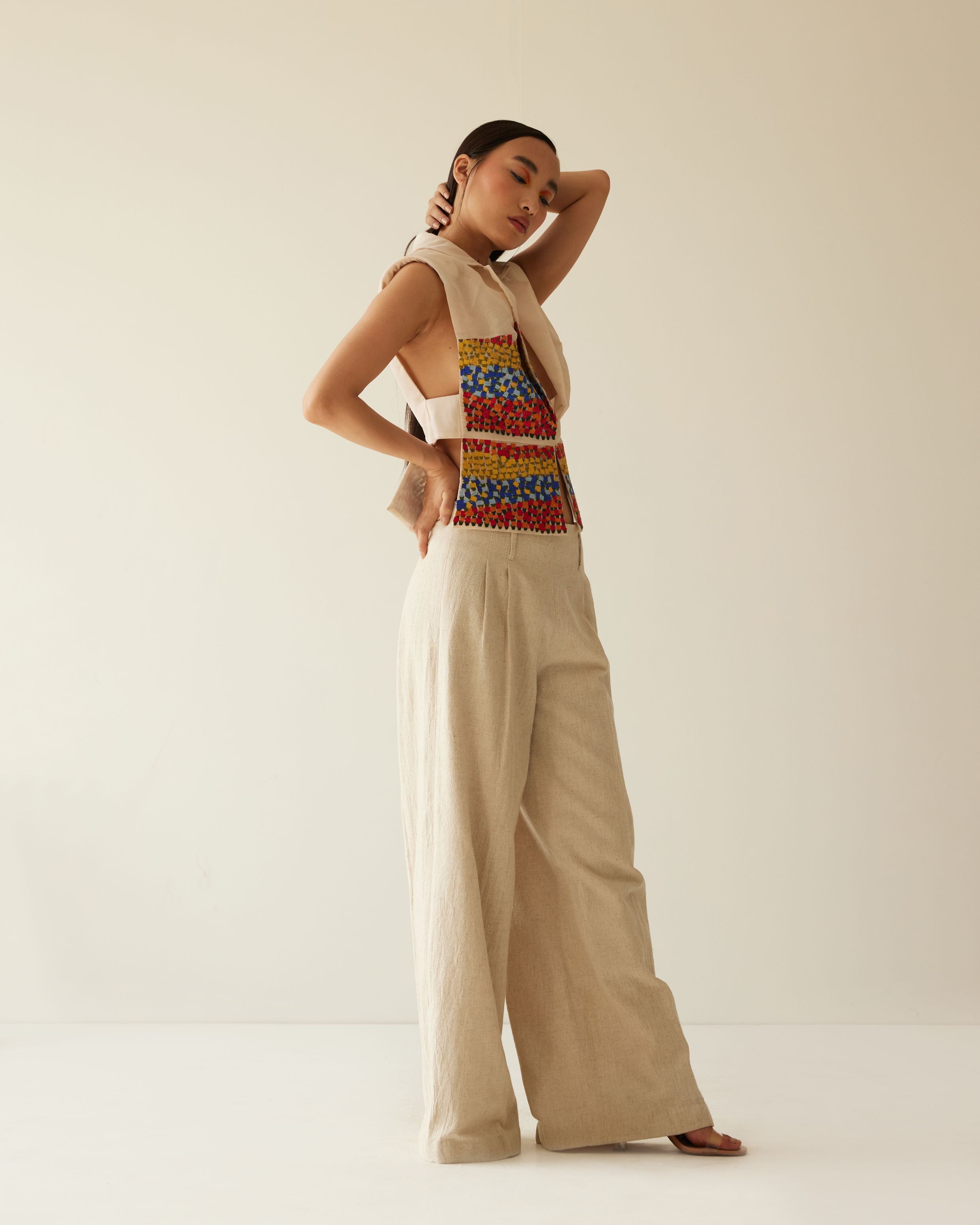 FLOWER VALLEY ORGANZA JACKET CO-ORD SET