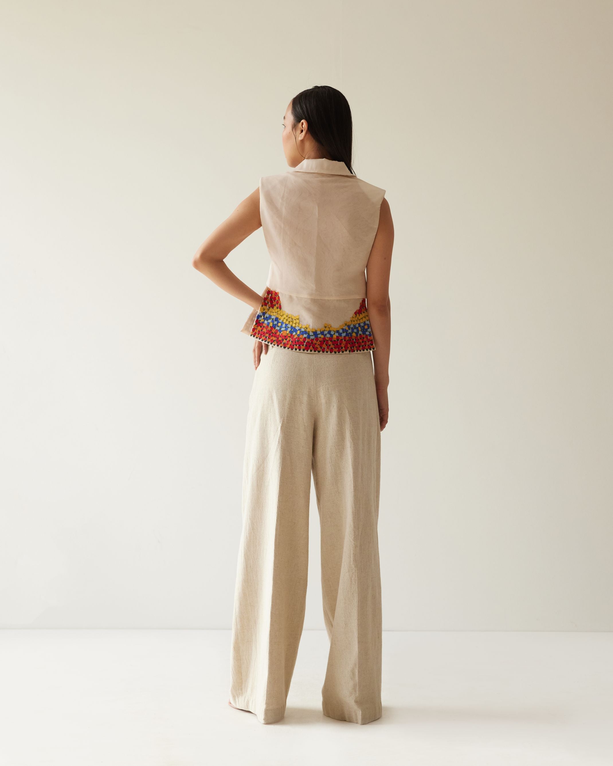 FLOWER VALLEY ORGANZA JACKET CO-ORD SET
