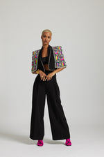 Load image into Gallery viewer, The Art Installation Cape Style blazer Co-ord
