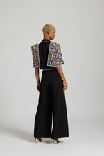 Load image into Gallery viewer, The Art Installation Cape Style blazer Co-ord
