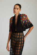 Load image into Gallery viewer, Cage Stories Cape Style blazer Co-ord
