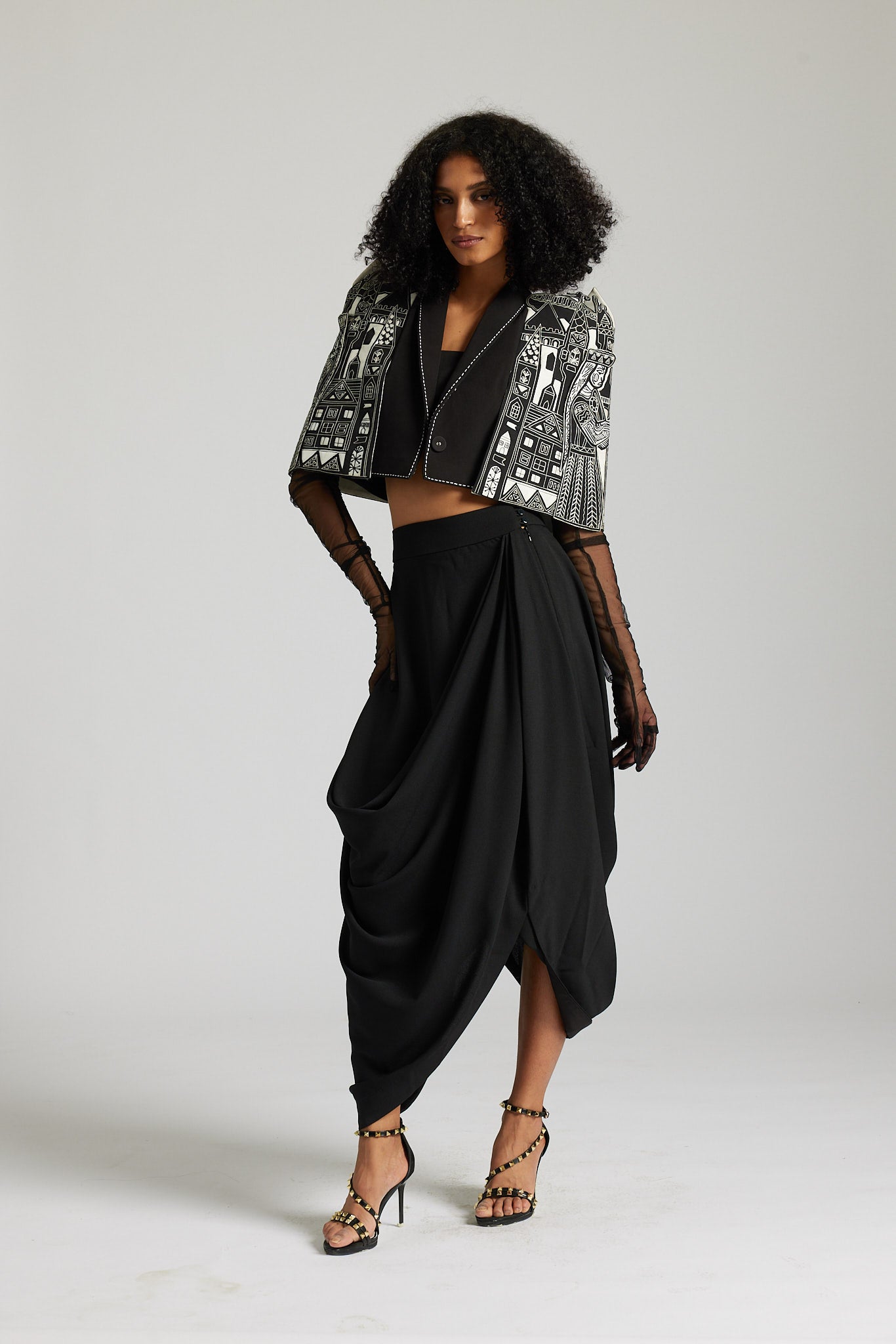 Black dream house with Skirt Co-ord