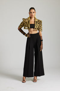 Metallic Bricks Full Cut-out Jacket Co-ord