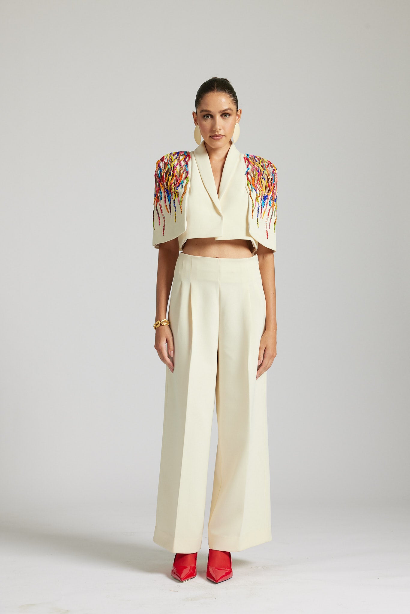 Cage Stories Cape Style blazer Co-ord