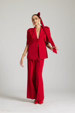 Load image into Gallery viewer, Red Paint Stain blazer Co-ord
