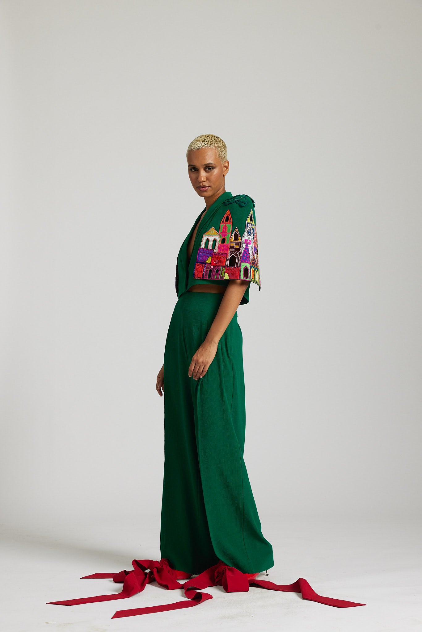 Green Houses Cape Style blazer Co-ord