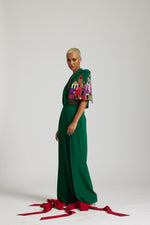 Load image into Gallery viewer, Green Houses Cape Style blazer Co-ord
