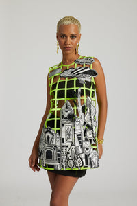 Neon Paradise City Dress