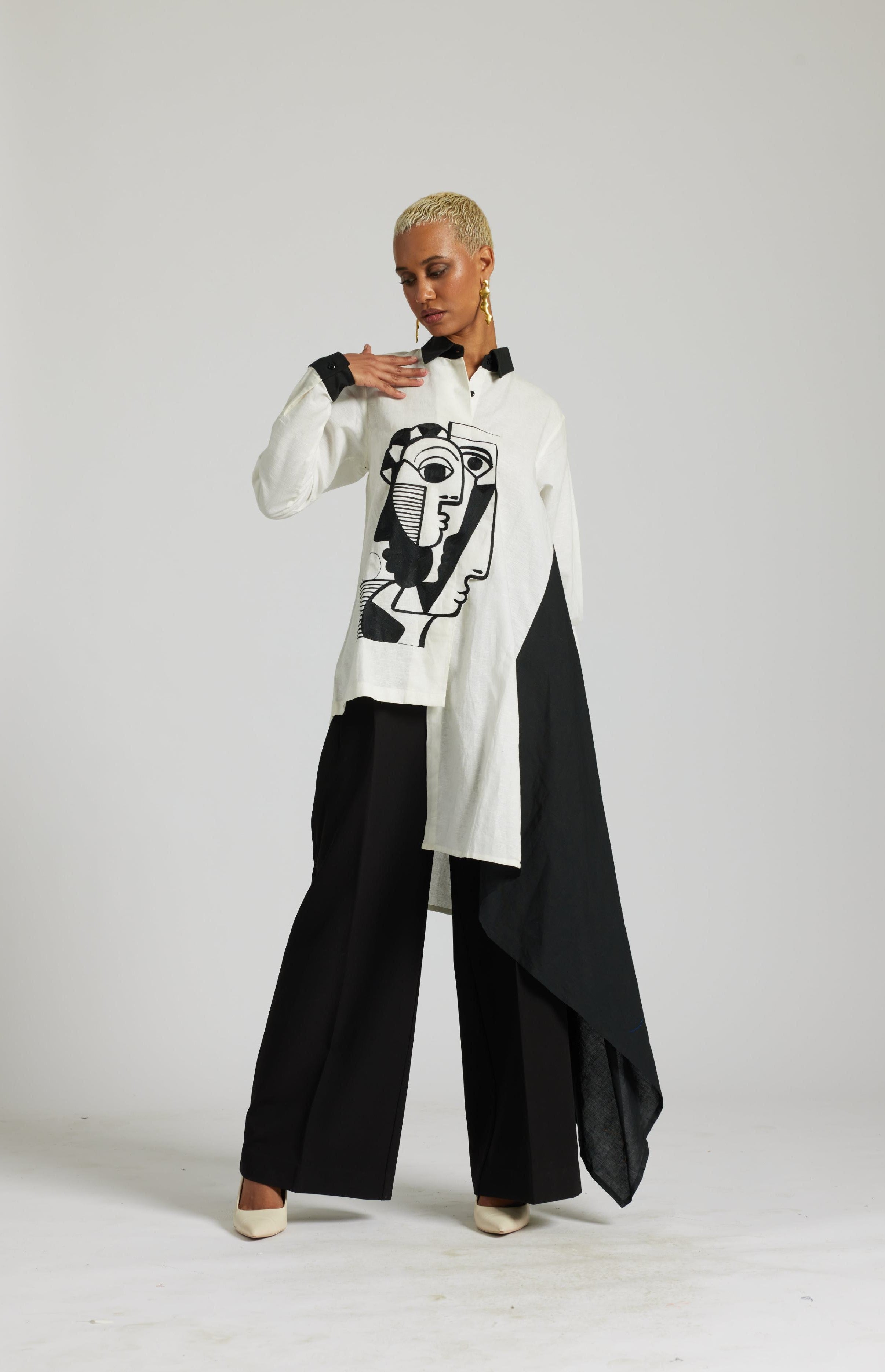 Picasso Drape Shirt