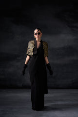 2 face line with drape saree