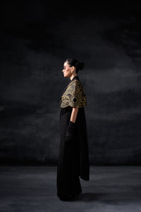 2 face line with drape saree