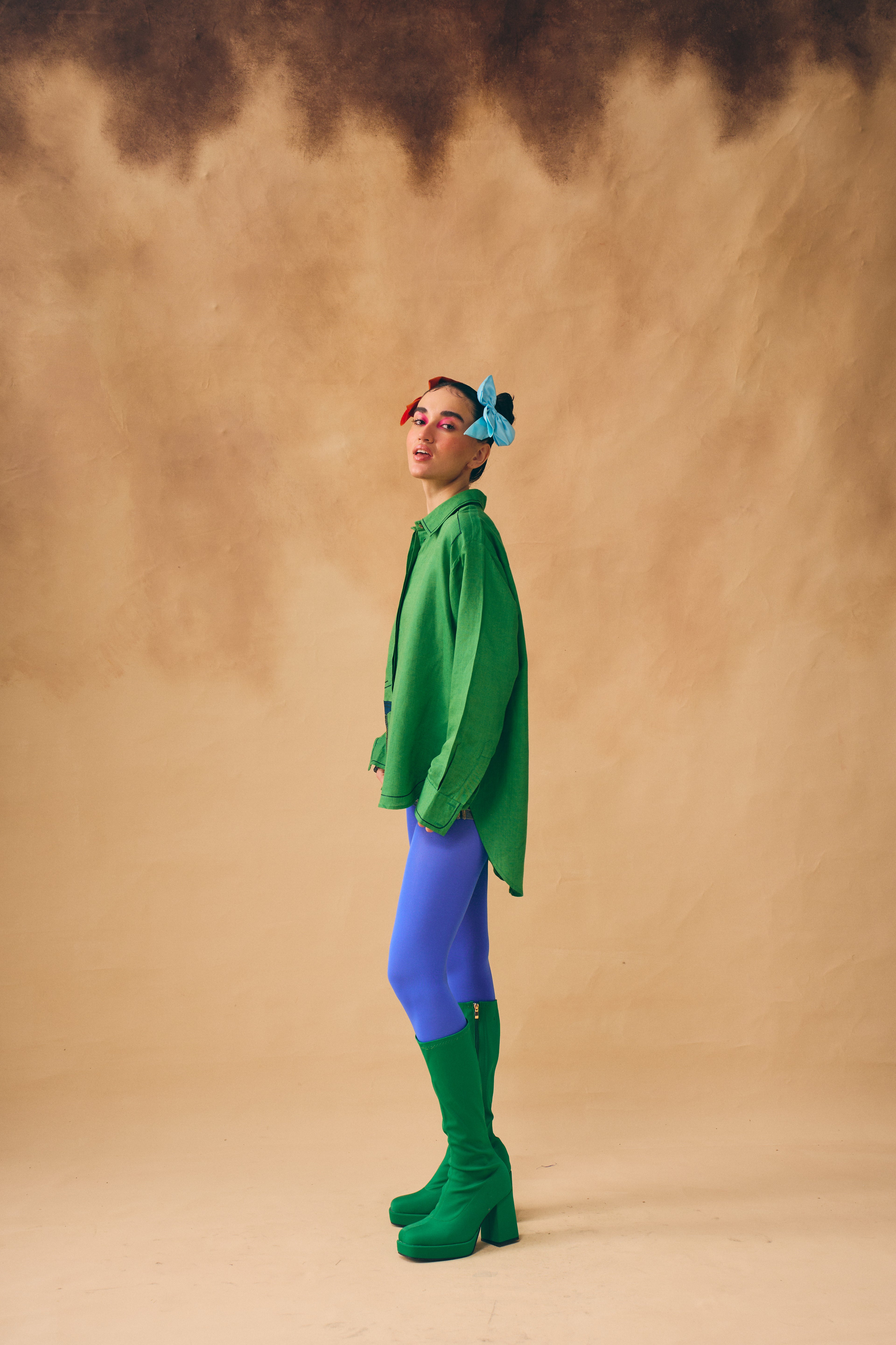 Green Abstract Art Shirt