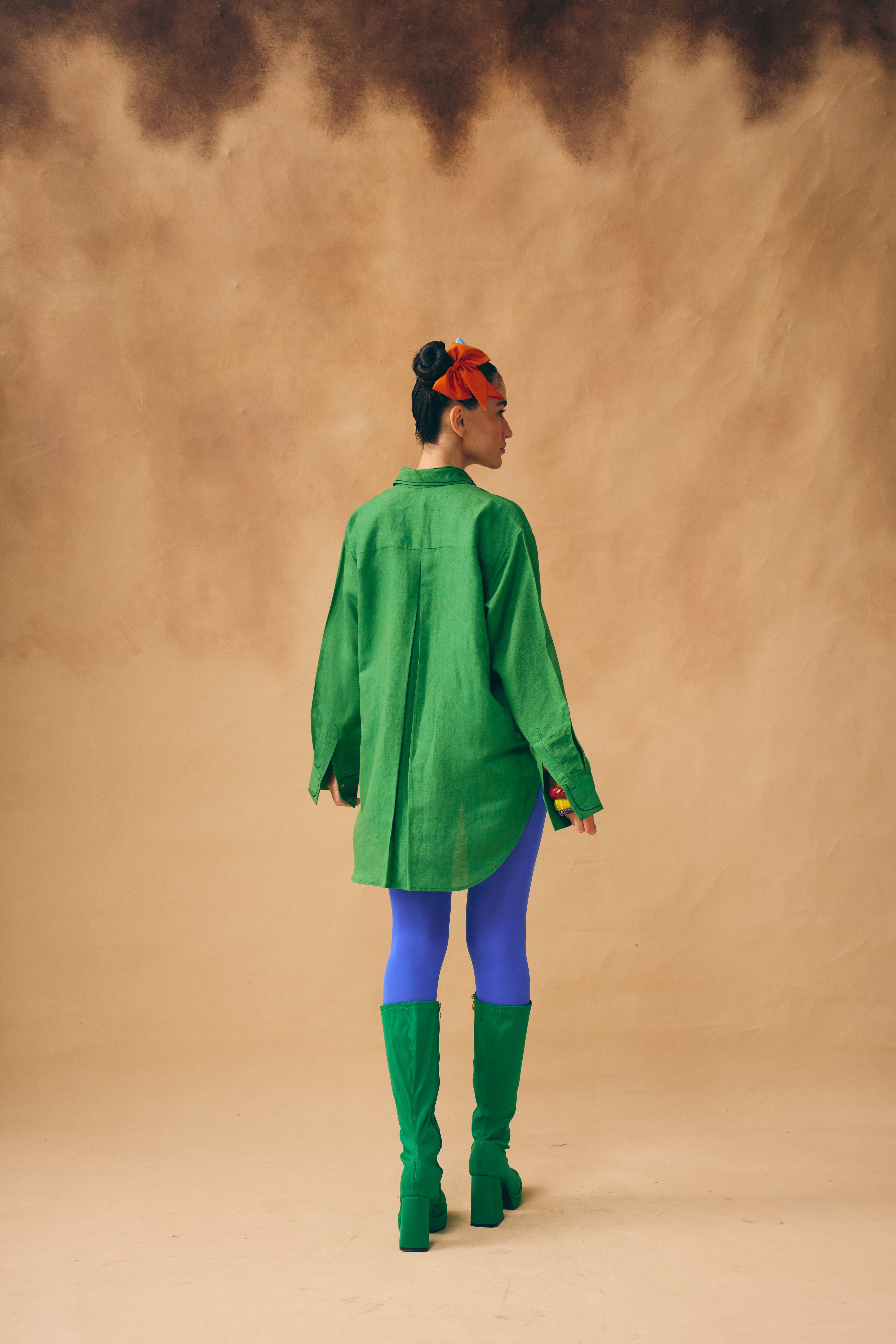 Green Abstract Art Shirt