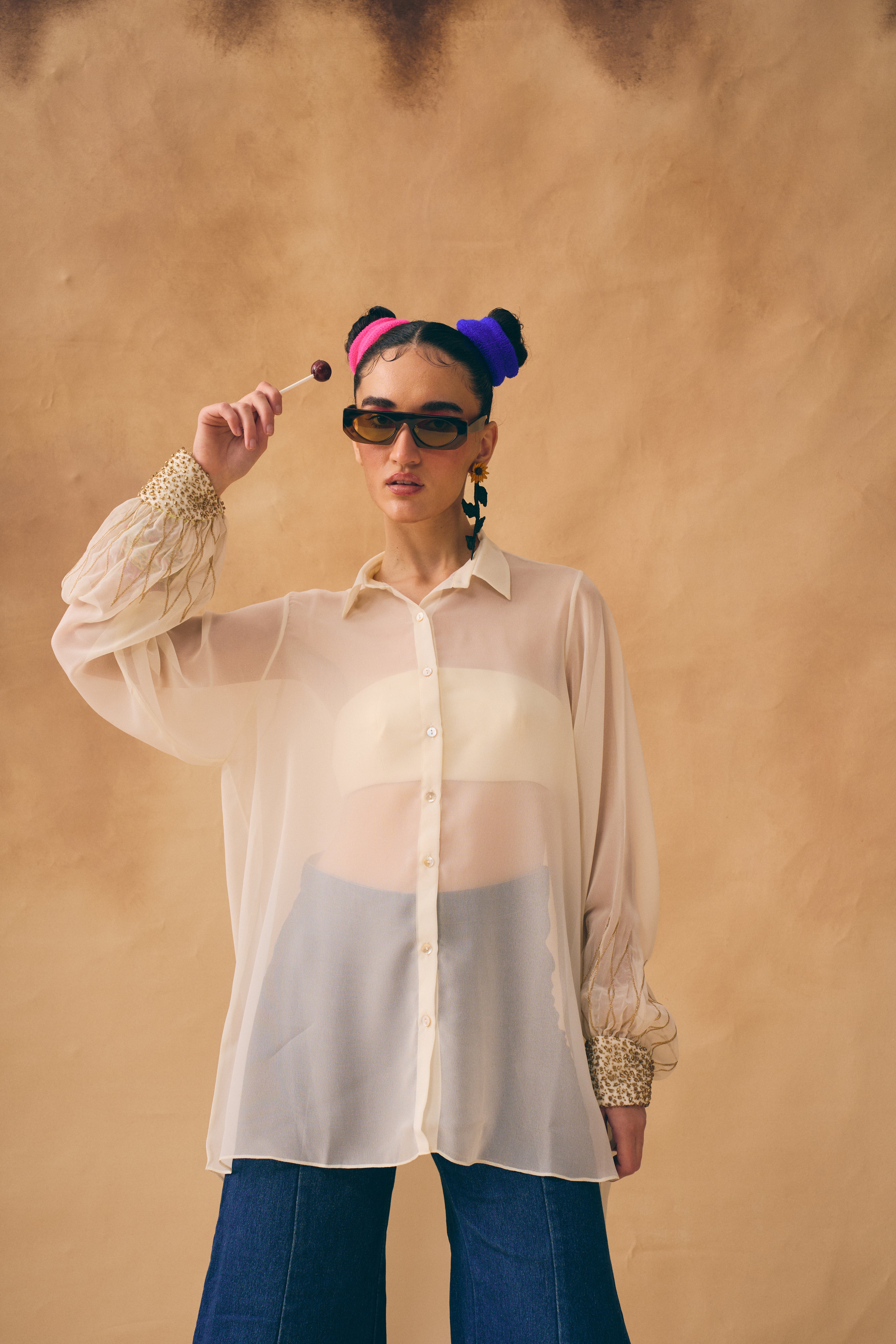 Cream Sunflower Shirt