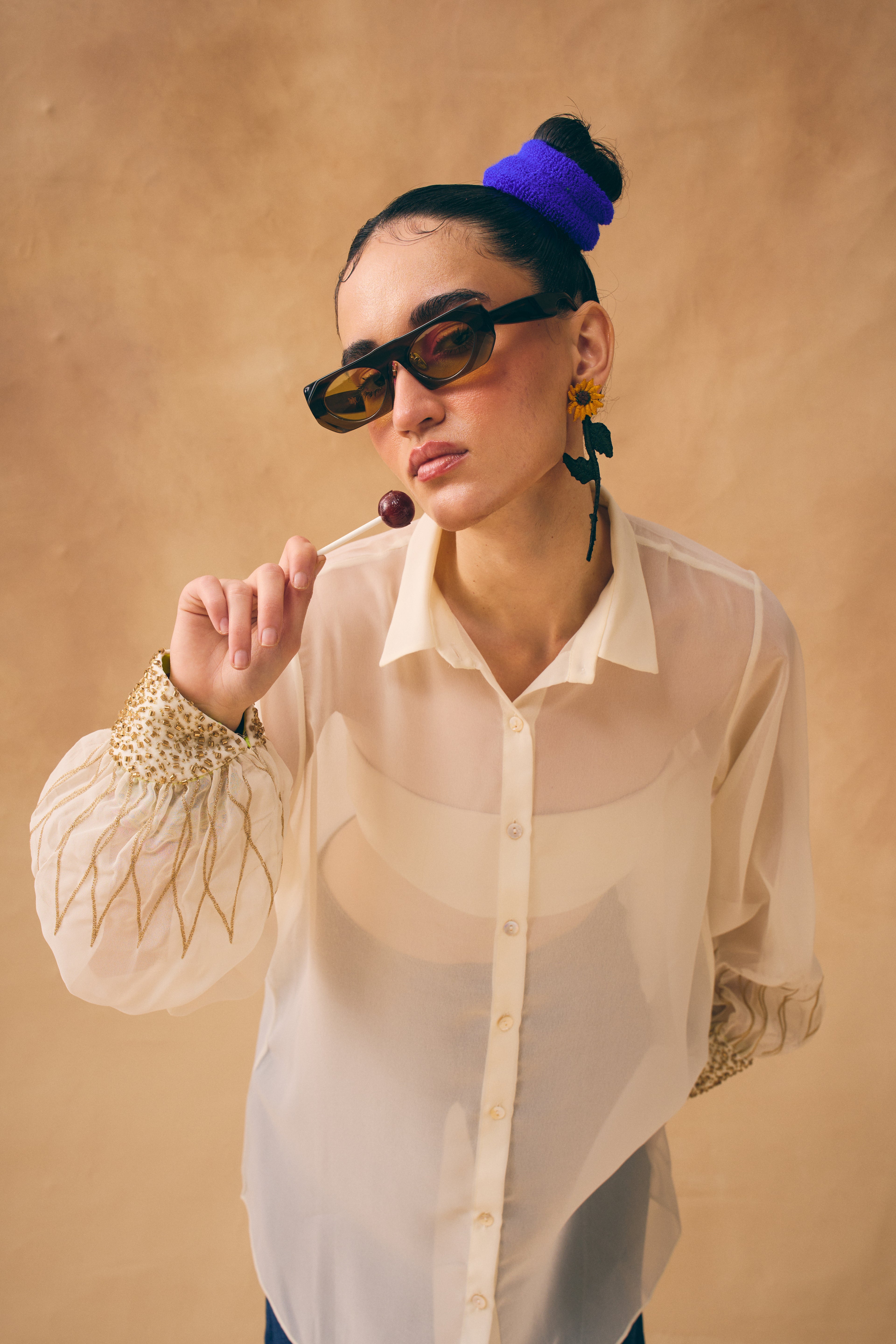 Cream Sunflower Shirt