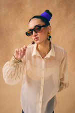Load image into Gallery viewer, Cream Sunflower Shirt
