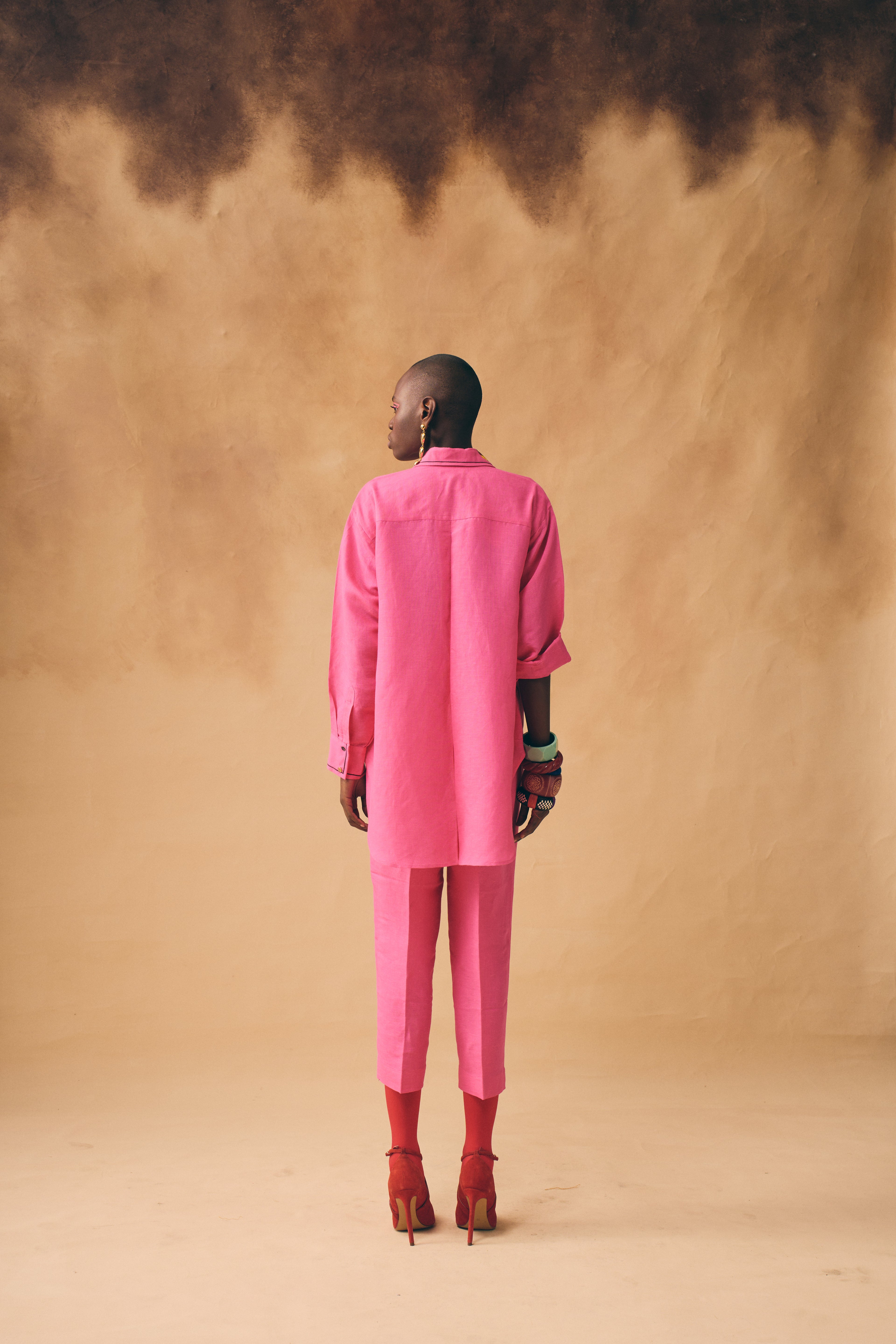 Pink Abstract Art Shirt