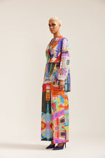 Load image into Gallery viewer, Printed Linen Cropped Jacket Co-ord
