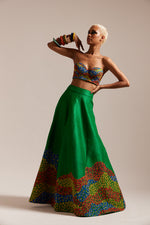 Load image into Gallery viewer, Green Flowering Garden Lehenga
